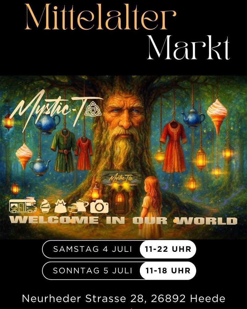 Plakat Mittelaltermarkt Mystic T Heede
